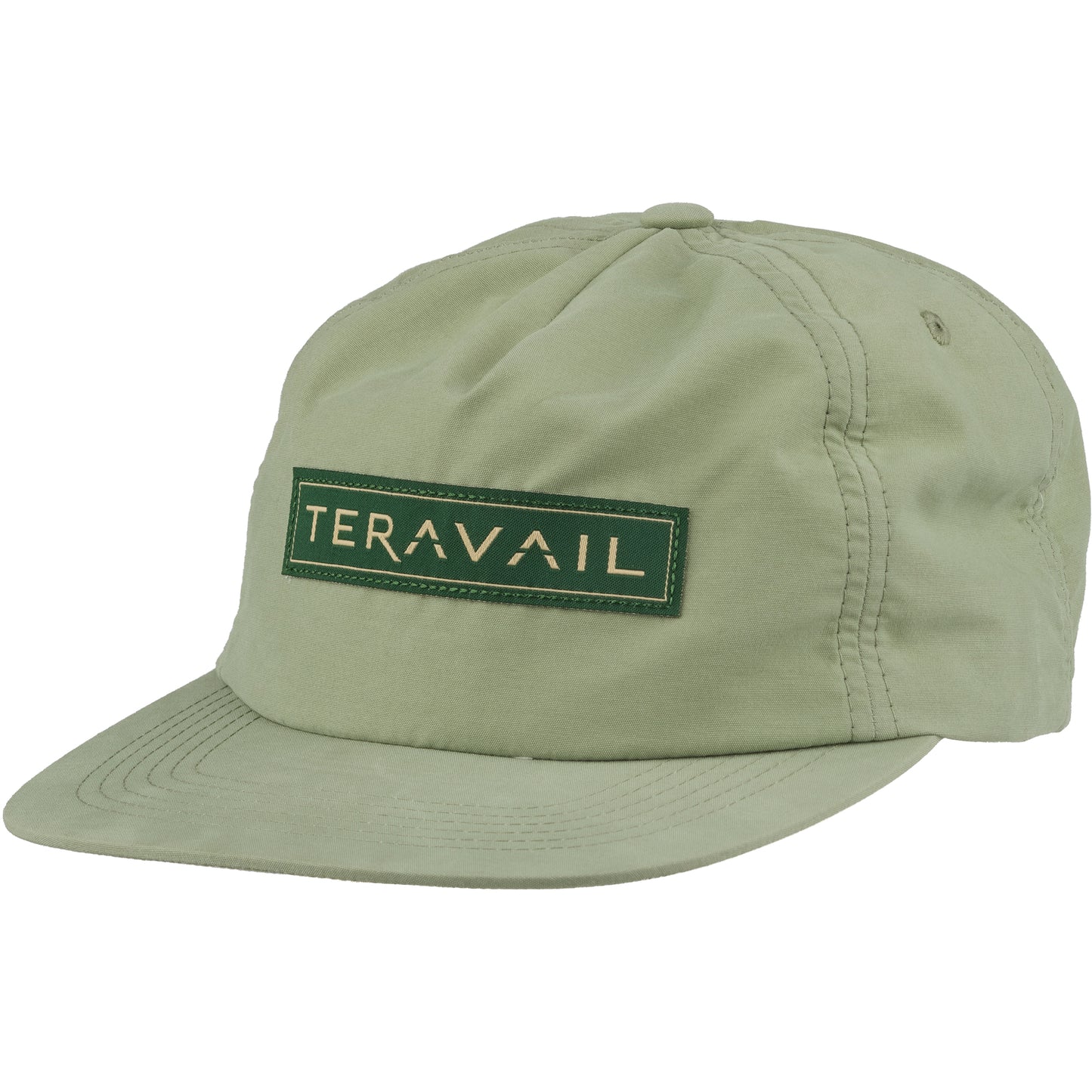 Teravail Logo Hat green color front view