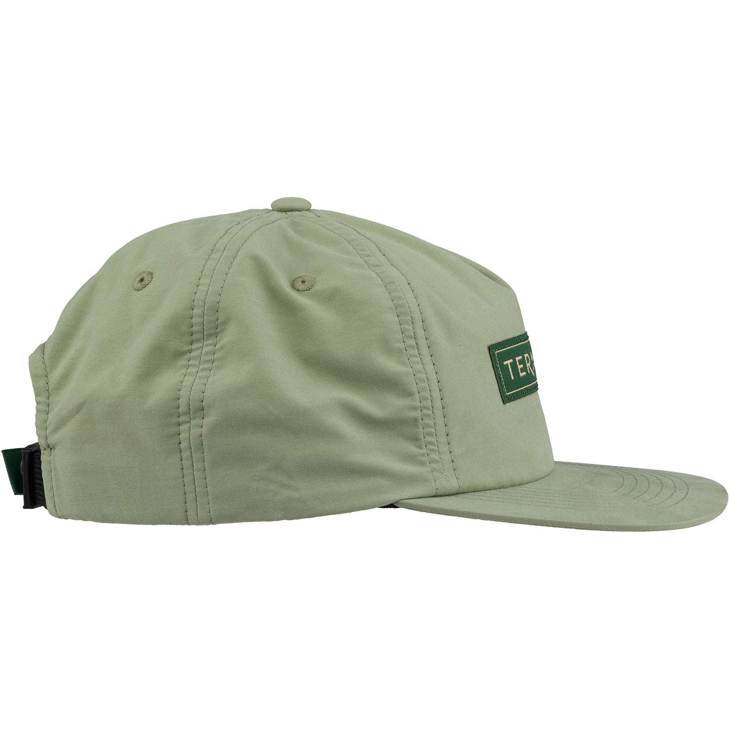 Teravail Logo Hat green color side view