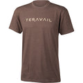 Teravail short sleeve logo t-shirt brown color front