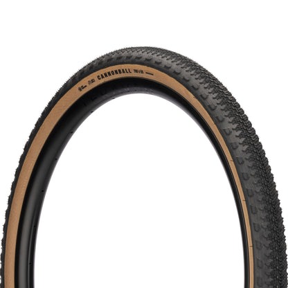 Teravail Cannonbal Ge 2 Tire three-quarter view with tan sidewall on white background