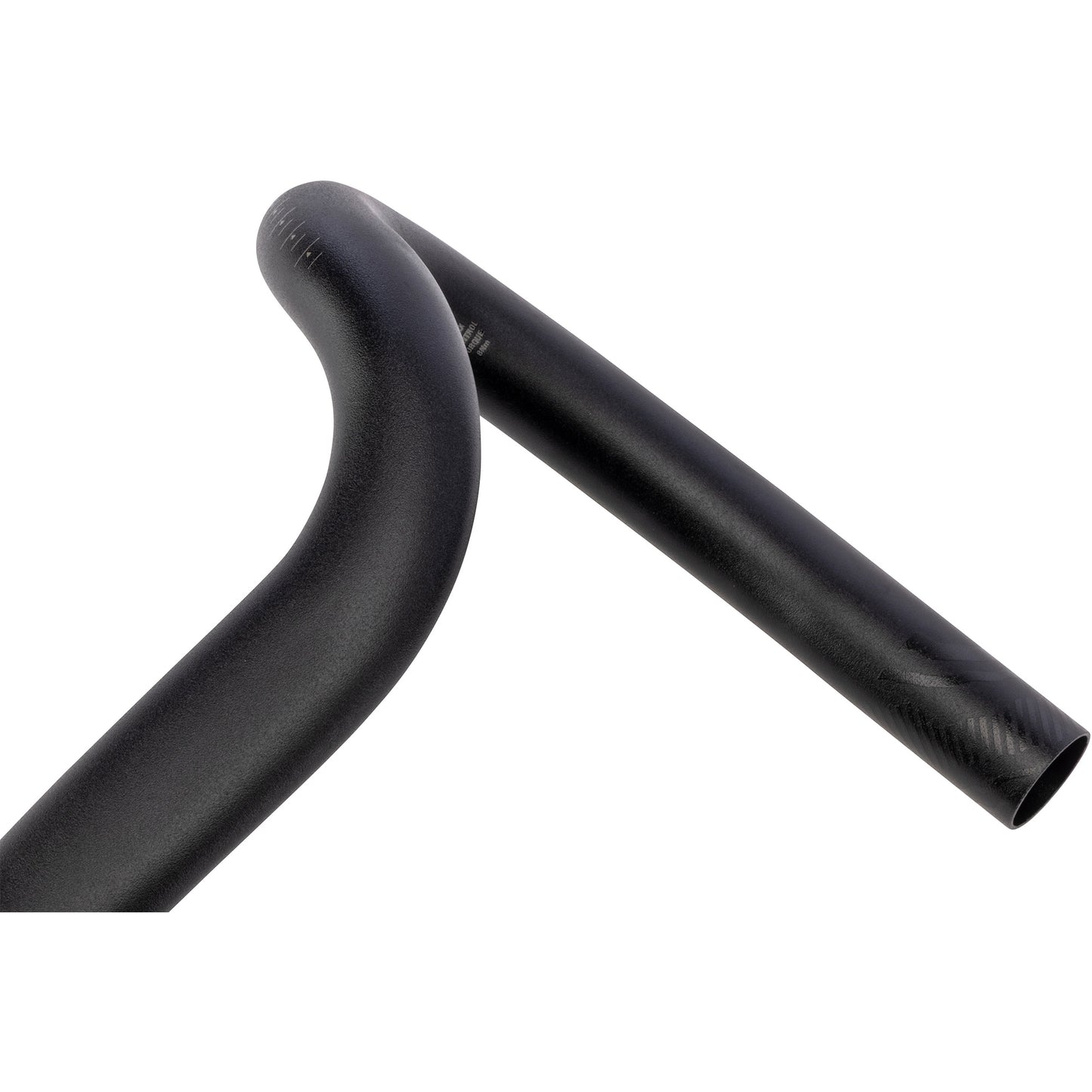 Teravail Feldspar SE Drop Bar detail view of drop bend on white background