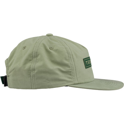 Teravail Logo Hat green color side view