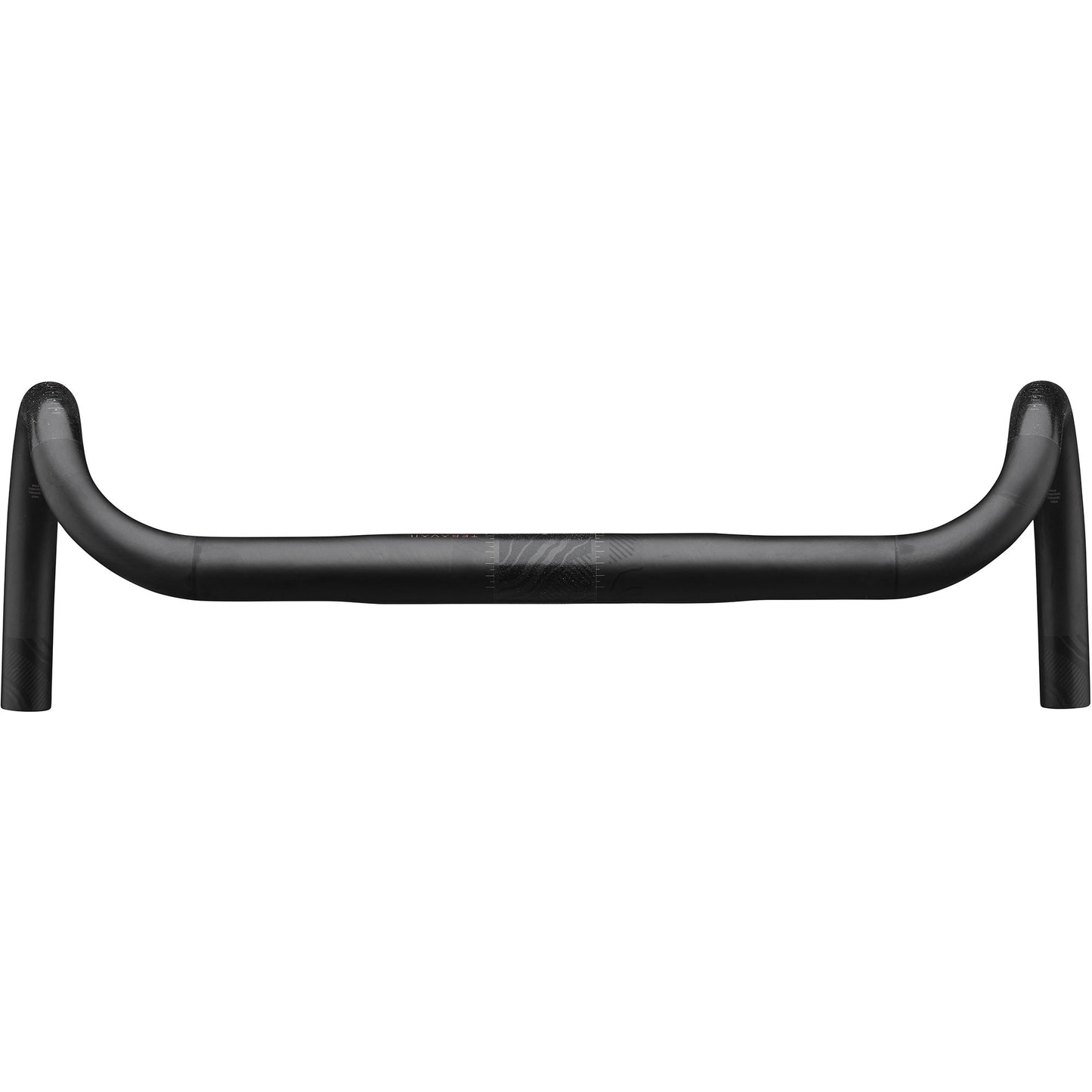 Teravail Radia 12 Carbon Drop Handlebar top down view on white background