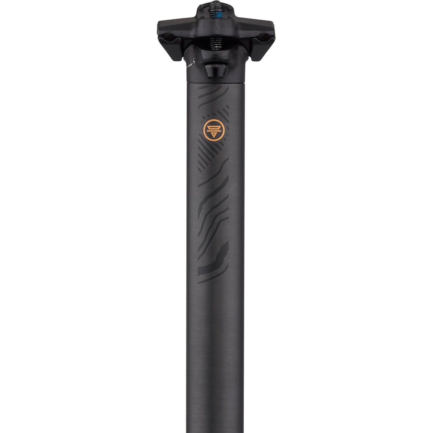 Teravail Stratum Carbon Seatpost straight-on front view on white background