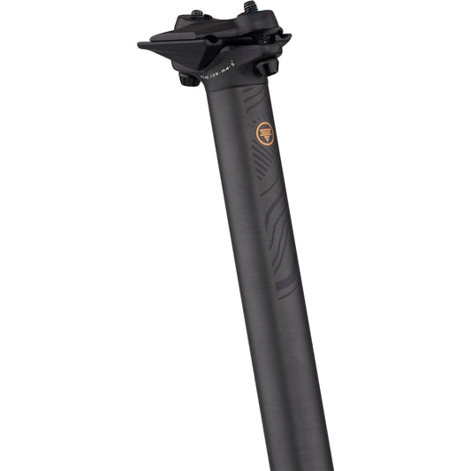 Teravail Stratum Carbon Seatpost front three-quarter view on white background