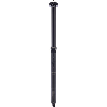 Teravail Telec Mountain Dropper Post front view at full extension on white background