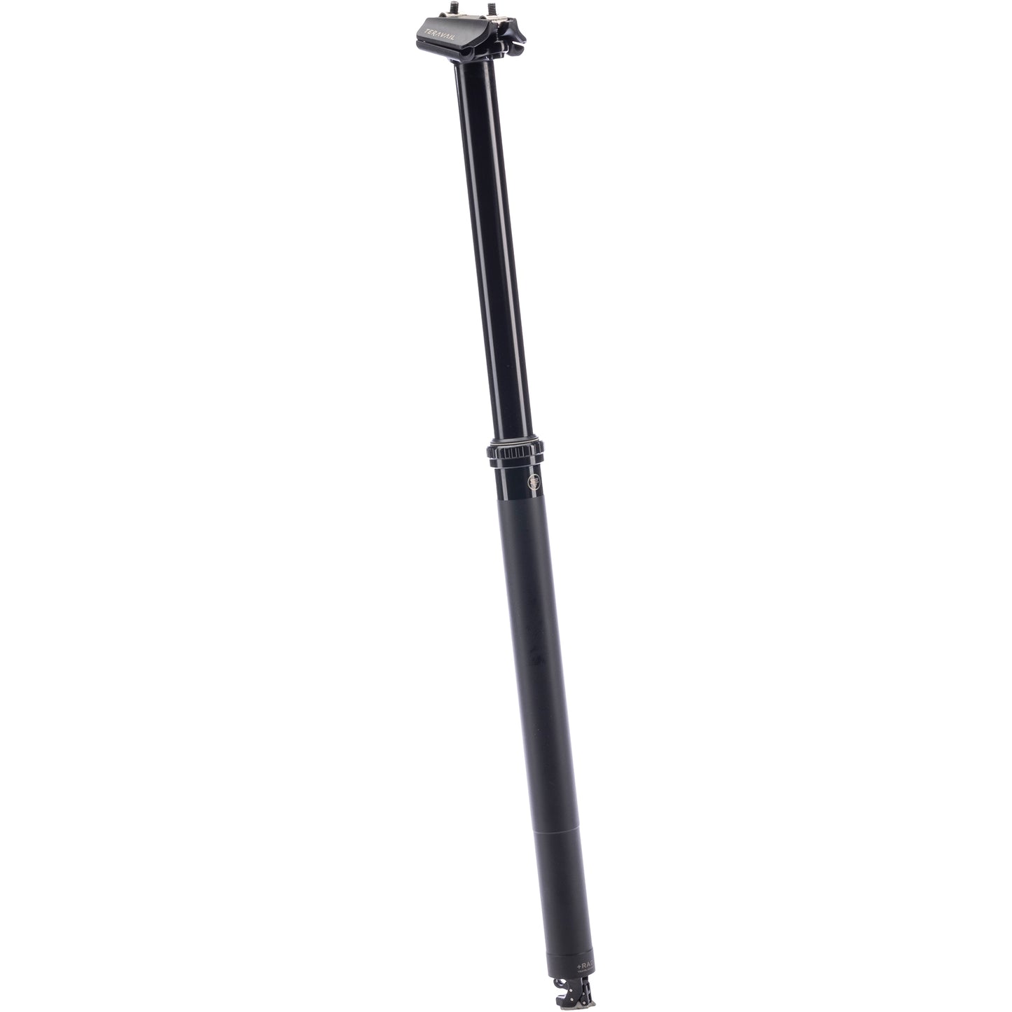 Teravail Telec Mountain Dropper Post side view at full extension on white background