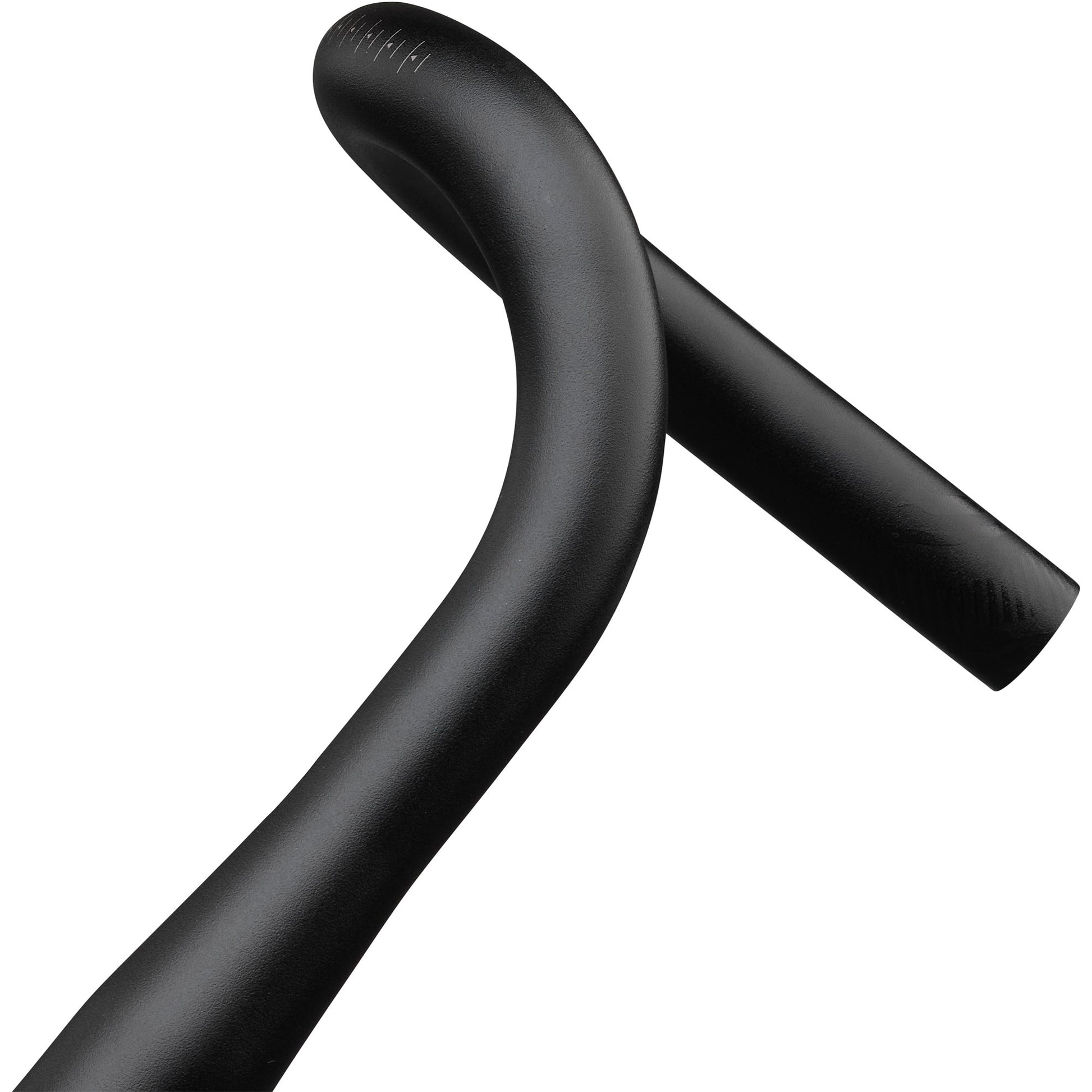 Teravail Tropo SE Drop Handlebar detail  view of flair and drop on white background