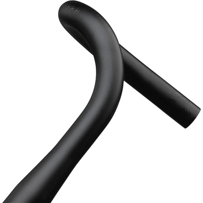 Teravail Tropo SE Drop Handlebar detail  view of flair and drop on white background