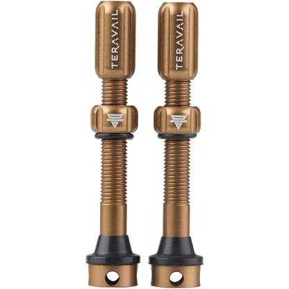 Teravail Tubeless Valves copper alloy pair